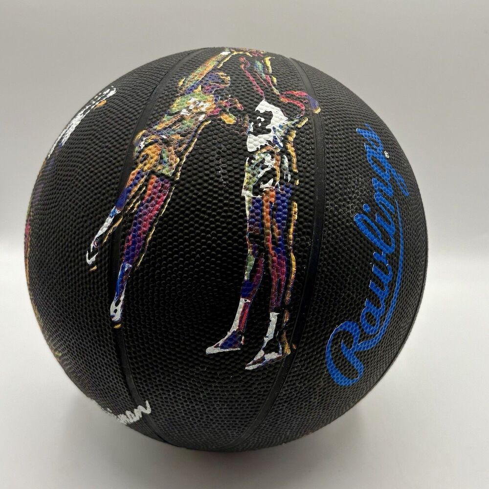 Vintage Rawlings Basketball 100 Years Leroy Nieman Sporting Equipment